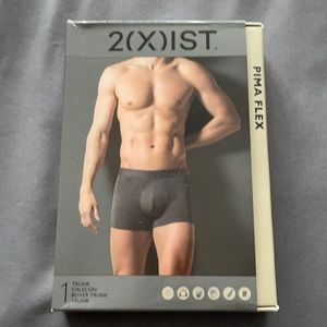 2(x)ist Pima Flex black boxer trunk - NWT